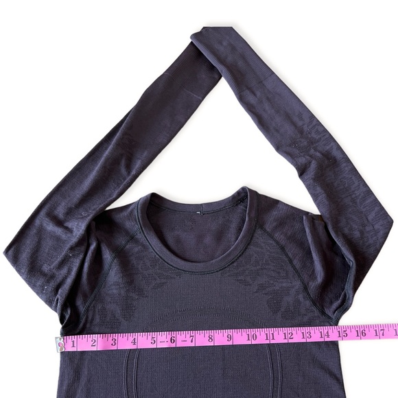 Lululemon Swiftly Tech Women’s Long Sleeve Black Cherry Crew, Size 6 - Picture 8 of 9